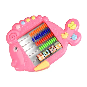 

Fish Shape Educational Toy Plastic Abacus Arithmetic 7 Digits Kids Maths Calculating Tools Chinese Abacus Toys