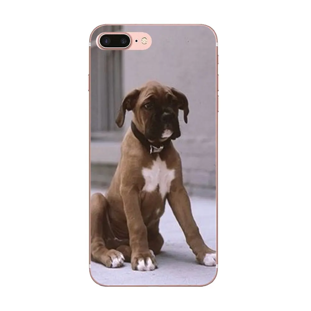 Классный Боксер с собакой для Sony Xperia Z Z1 Z2 Z3 Z4 Z5 compact Mini M2 M4 M5 T3 E3 E5 XA XA1 XZ Премиум