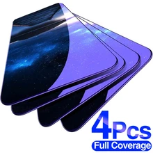 Protector de cristal templado para Xiaomi Redmi Note 10, 8, 7, 9s, 9 Pro Max, Redmi 9, Poco X3, NFC, M3, 4 Uds.