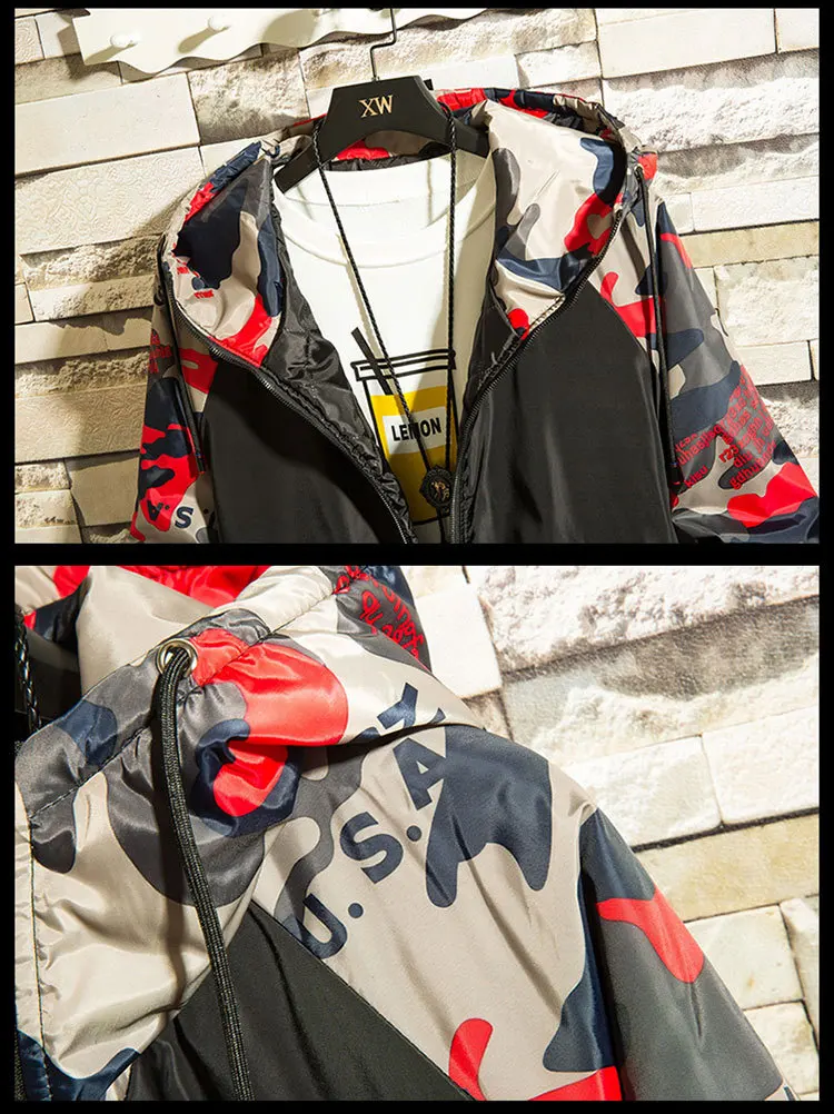 Cotton-padded Clothes Men's Winter Teenager Men down Jacket Cotton-padded Clothes New Style Junior High School Students Spo