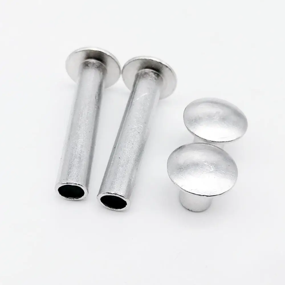 Aluminum Round Flat Truss Head Half Semi Hollow Shank Rivet M2 M2.5 M3 M4 M5 M6 10/50pcs Diameter 2-6mm length 3-30mm rivets and fasteners rivets and screws