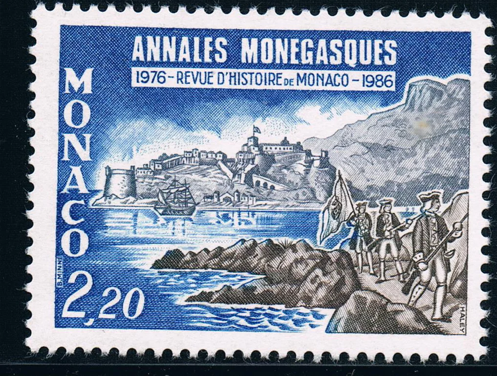 

1Pcs/Set New Monaco Post Stamp 1986 10th Anniversary Scenery Sculpture Stamps MNH