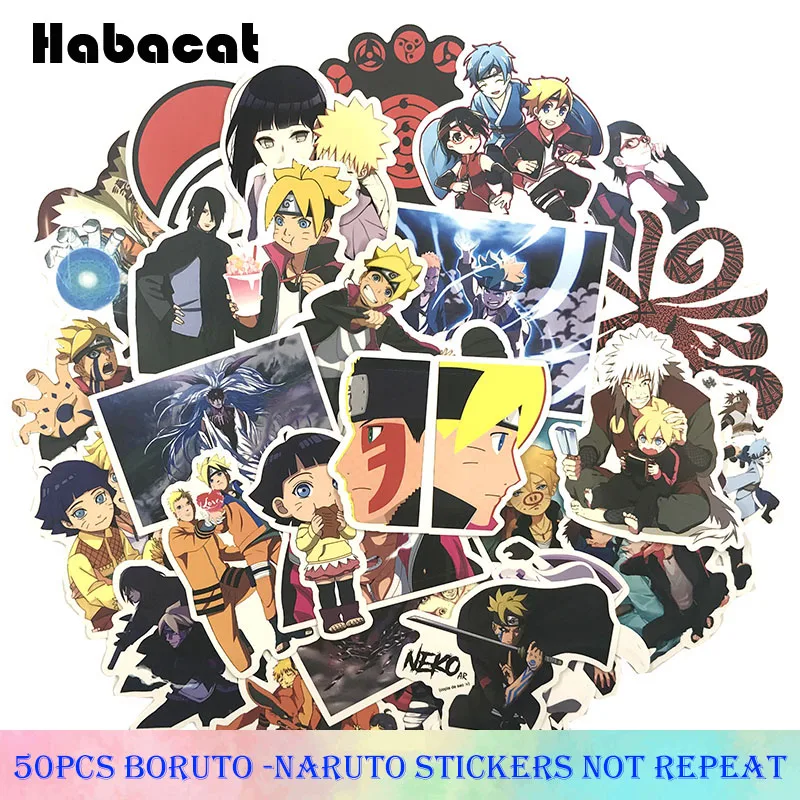 50Pcs/pack BORUTO-NARUTO THE MOVIE Graffiti Stickers Japanese Anime For Motorcycle Skateboards Laptop Luggage Stickers