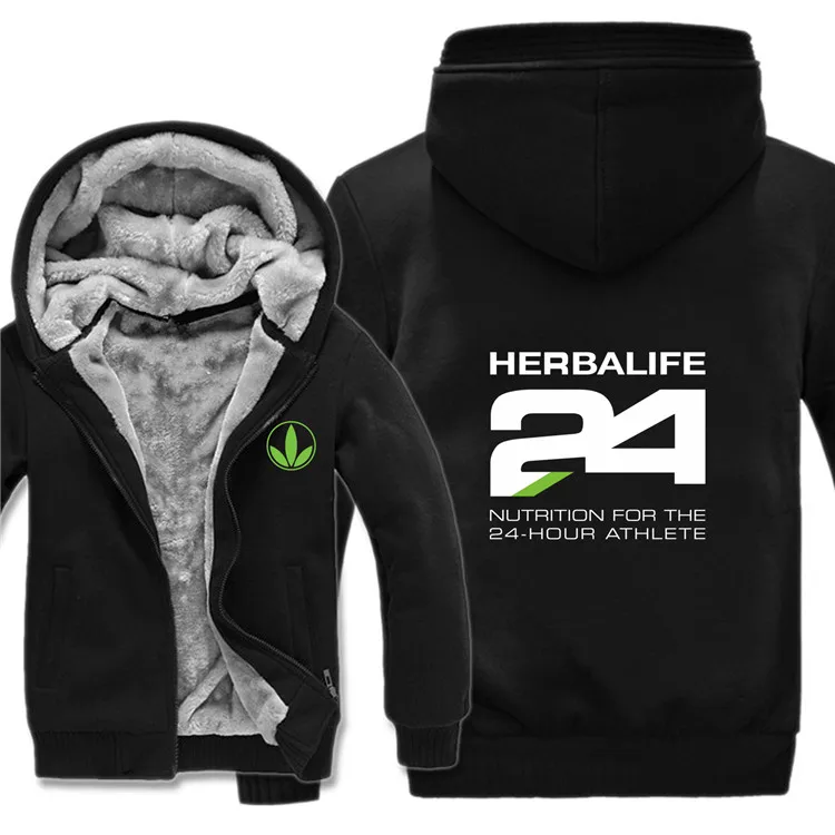 Добавки herbalife толстовки куртка Зимний пуловер Мужское пальто шерстяная подкладка флис добавки herbalife 24 толстовки - Цвет: as picture