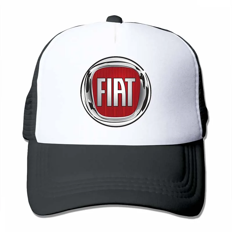 Fiat 500 logo Baseball cap men women Trucker Hats fashion adjustable cap - Цвет: 4-Black
