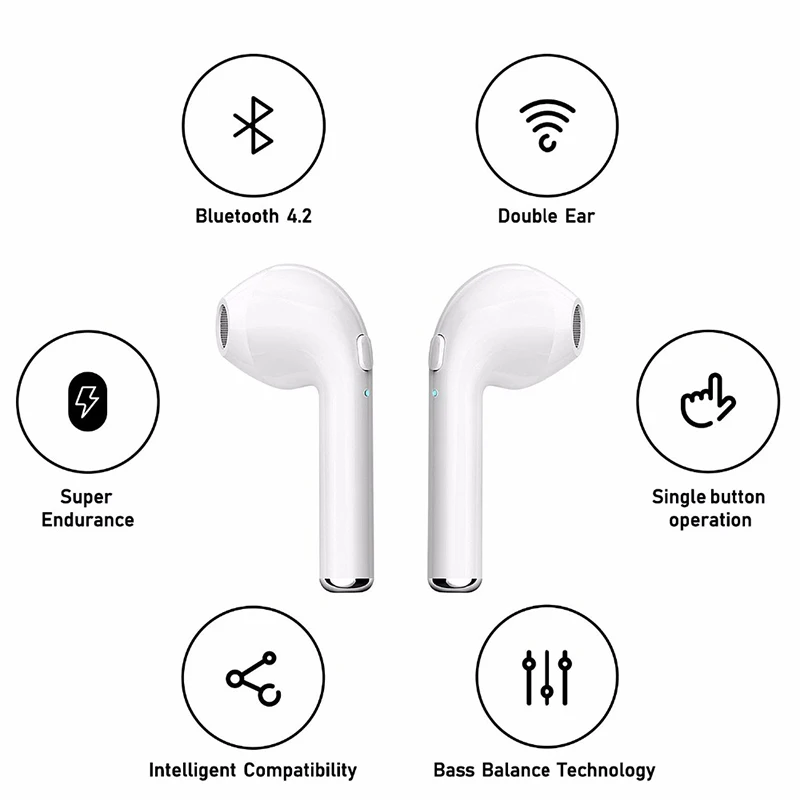 Bluetooth Headset With Mic Wireless Headphone Earphone For iPhone Air Pods Xiaomi Huawei Sony All Smart Phones With Charging Box (13)