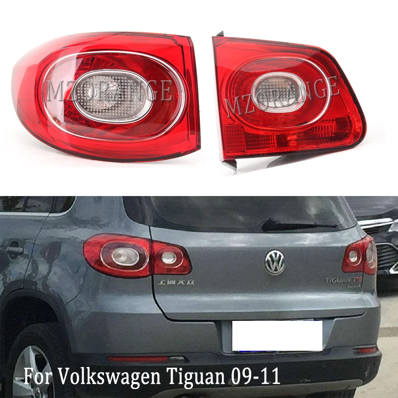 

MZORANGE INNER&OUTER Rear Right left Inner Outer Side Tail Light Brake Lamp brake light Reversing light For TIGUAN 2009-2011