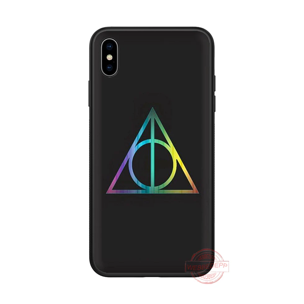 WEBBEDEPP Deathly Hallows логотип мягкий Силиконовый ТПУ чехол для телефона для iPhone 5 6 7 8 Plus X XS XR XS Max 11proMax