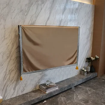 

TV Dust Cover Luxury Pure Weatherproof Dust-proof Protect LCD LED Plasma Television Tissue Table Runner Cloth Mat Cushion Cover