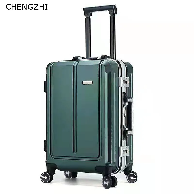 CHENGZHI 2" 24" дюймов Высокое качество PC чемодан на колёсиках Спиннер на колесиках алюминиевая рама Дорожный чемодан бизнес-тележка для багажа