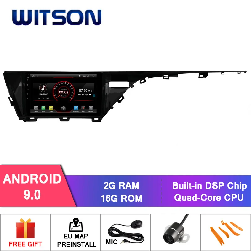 

WITSON 10.2"FULL HD TOUCH SCREEN Android 9.0 Octa-Core Car GPS Multimedia Navigation for TOYOTA Camry (High) 2018 Car DVD Player