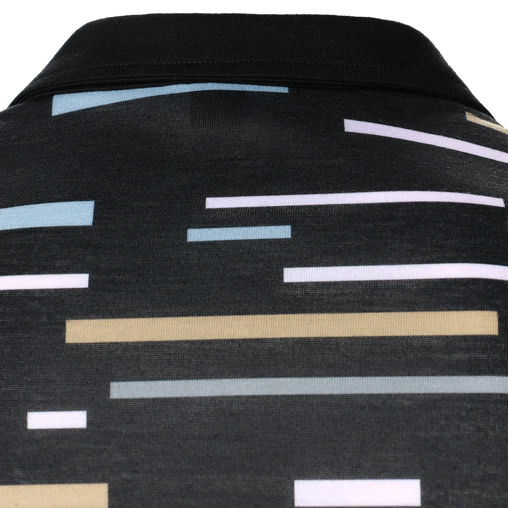 MenT-Shirt Men Short Sleeve T-Shirt Color Block Stripe Printed T-Shirt New Charm Mature Polo Casual Fashion Men Lapel Top 11 H84f0e5f3f29241c6a84ff5e0f3e7213dJ