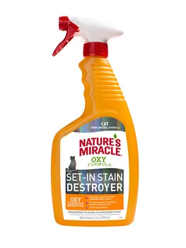 

8 8 1 IN 1 IN NATURE'S MIRACLE ORANGE OXY DESTROYER universal shredder stains and odors for cats