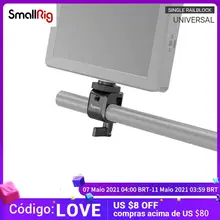 Braçadeira da haste do sistema 15mm do equipamento de smallrig dslr com furo da linha 1/4 para anexar microfones da câmera/gravadores de som-860