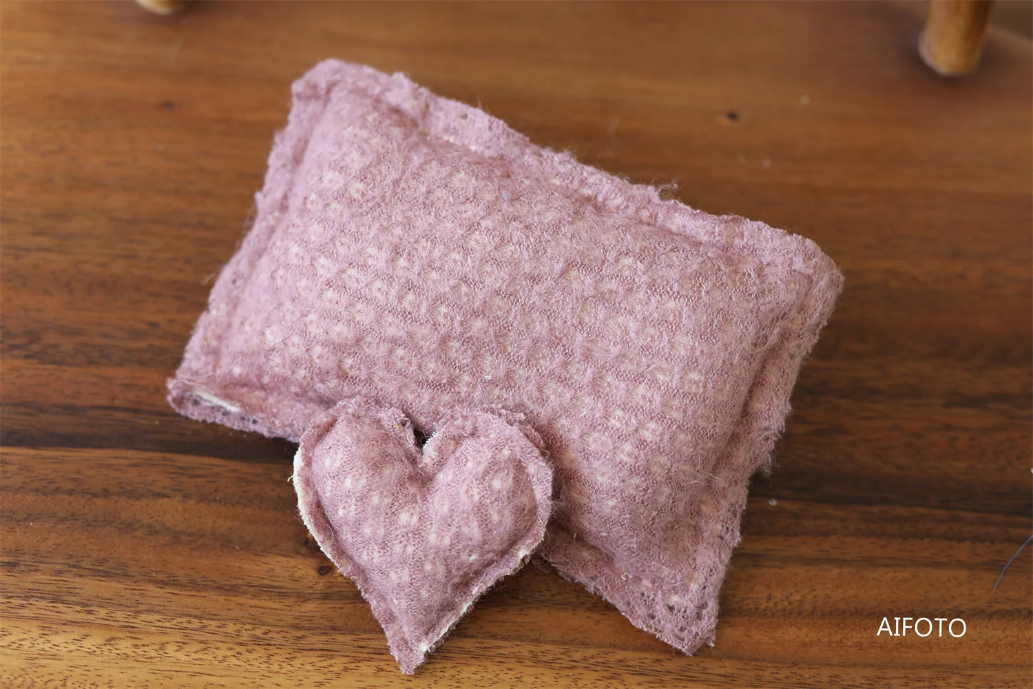 Newborn Photography Props Patchwork Heart Lovely Toy Posing Mini Pillow Baby Photo Props for Photography Fabric Accessories Set 5