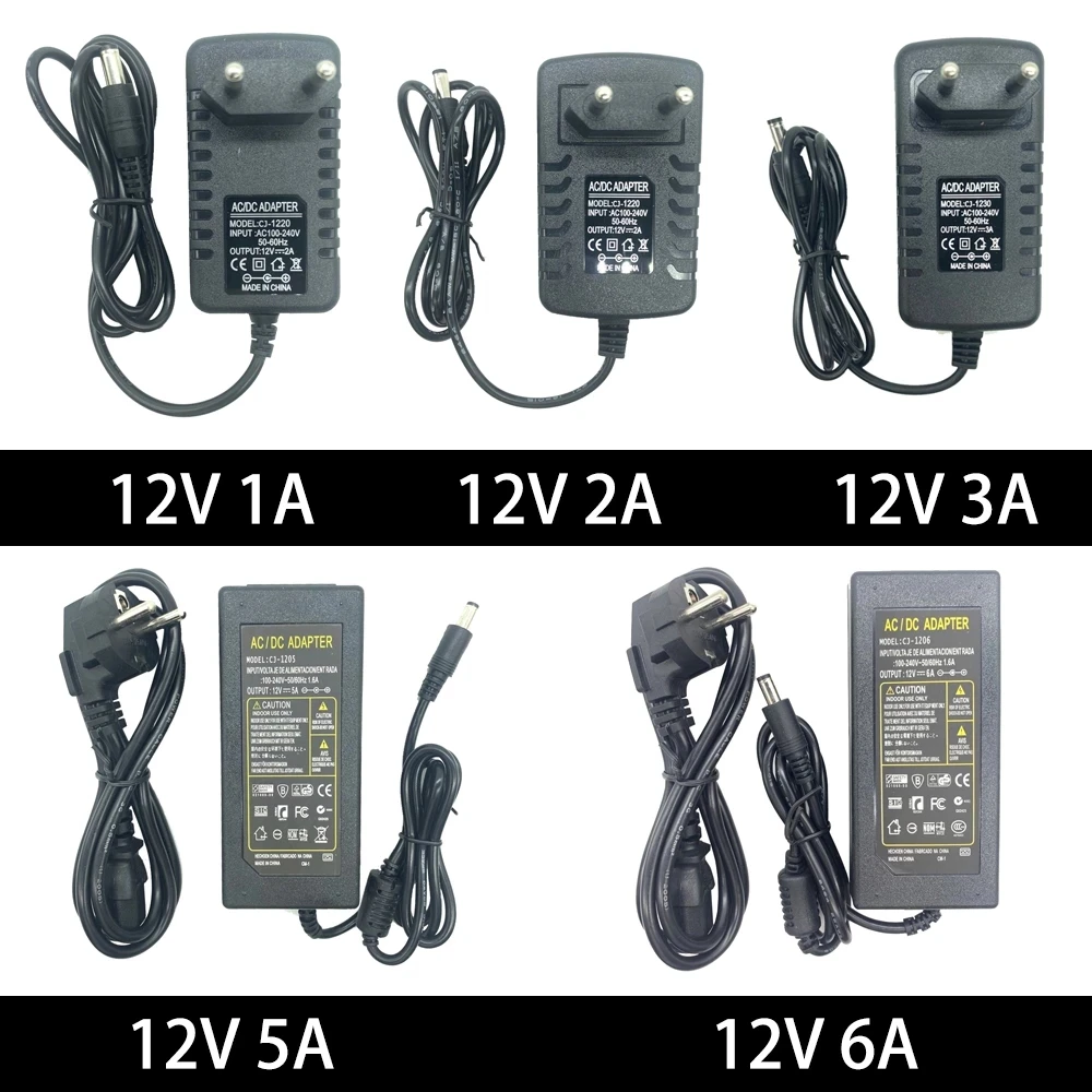 

12V led strip lamp lighting led power driver plug LED Lights Power US UK AU EU Supply Adapter DC12V 1A 2A 3A 5A 7A 8A 10A
