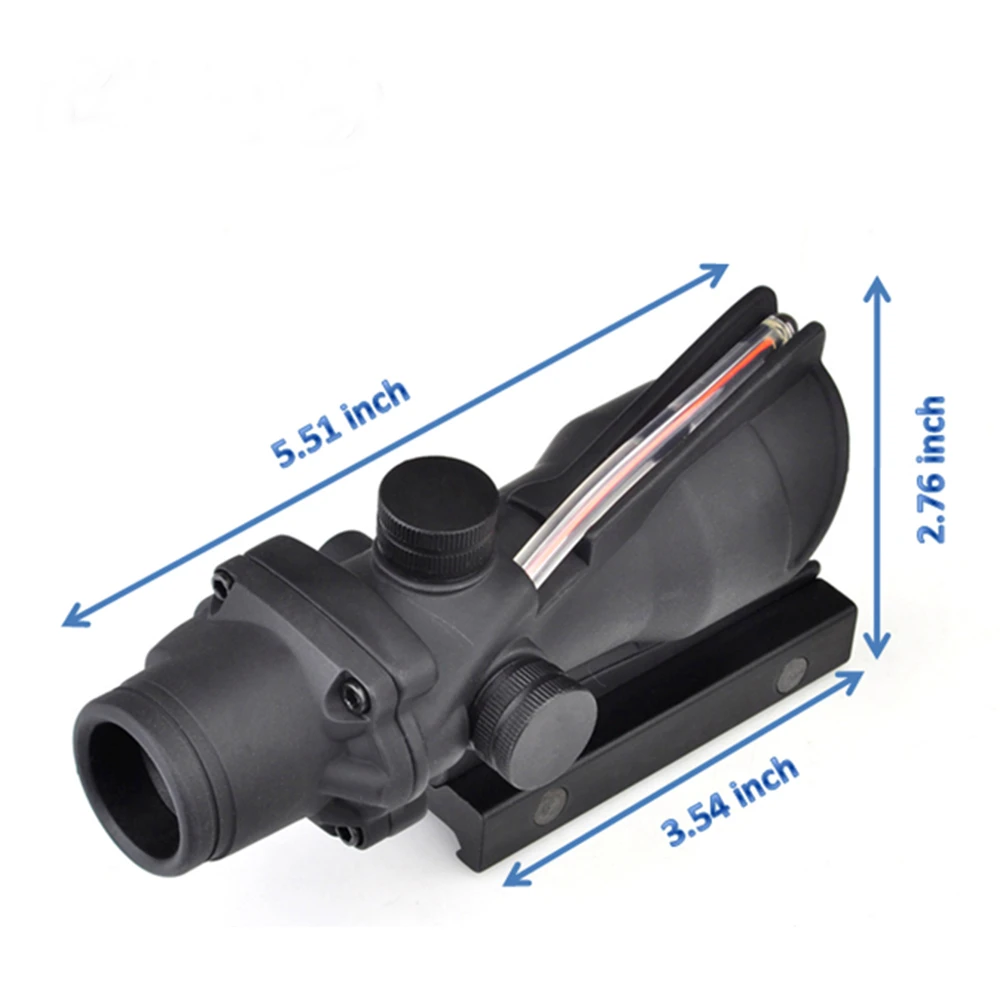 SEIGNEER ACOG Тип 1X32 тактический зеленый/Красный точка зрения настоящий волоконный