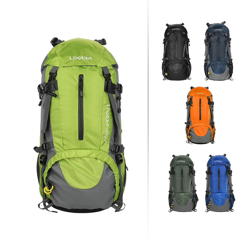 Lixada 50L водостойкие уличные сумки, рюкзак, рюкзак для альпинизма, походная сумка, рюкзак с дождевиком