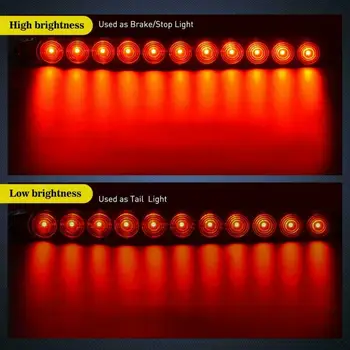 

15 inch LED light bar Stop Turn Tail Waterproof Truck Replacement 260K