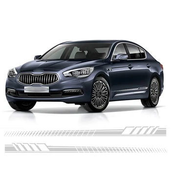 

Universal Hood Sticker Racing Body Side Stripe Decals Car Tuning Accessories for All Car Vinyl Bumper Decals 1 Pair Car Stickers