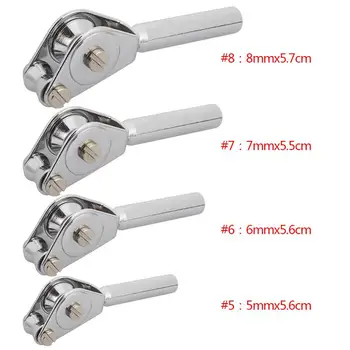 

Durable Fish Guide Eyes Fishing Rod Pulley Silver Tools Outdoors DIY Pulley Guide Portable Stainless Steel Practical