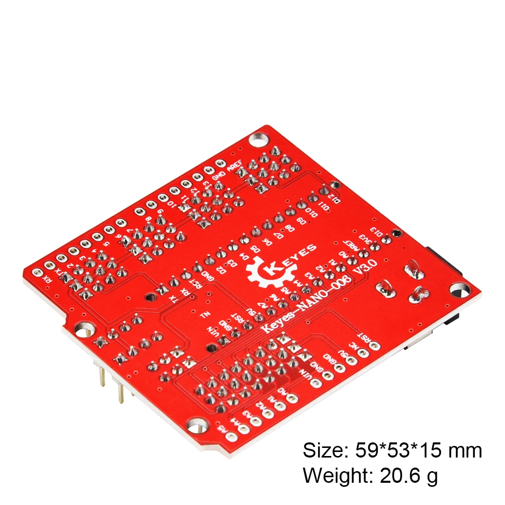 KEYES Nano 328P IO щит для Arduino Nano v3.0 адаптер расширения