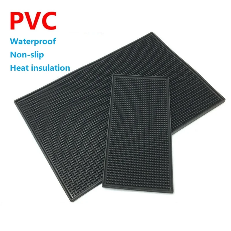 2 Pack Bar Mat 12X6X0.4 Inch Thicken Rubber Bar Service Mat New Soft Heavy  Duty Anti-Slip Countertop Drink Spill Mats - AliExpress