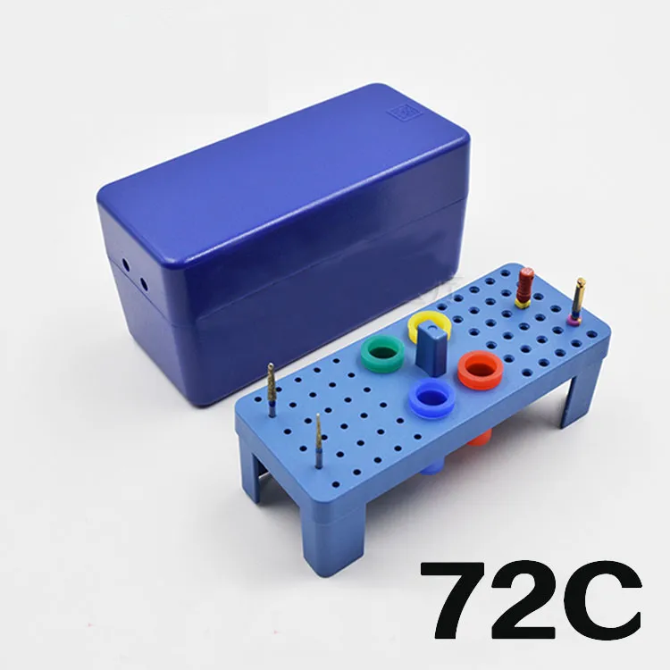 Dental Endo Box Bur Block Holder - Endodontic File Sterilization Organizer, Autoclavable Stainless Steel