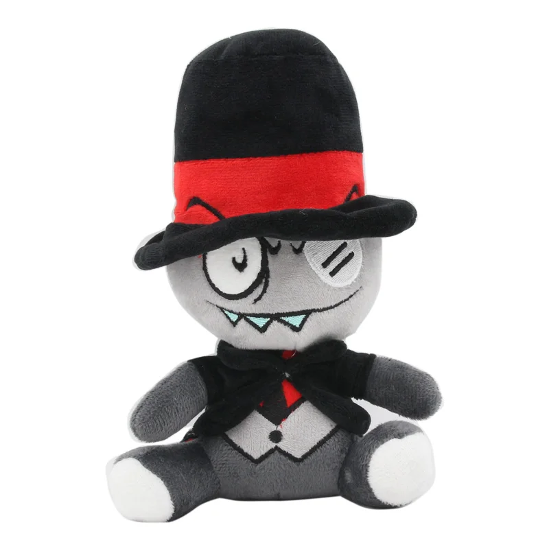 Мягкая мягкая кукла TV Villainous Black плюшевая игрушка в шапке 20 см|Персонажи