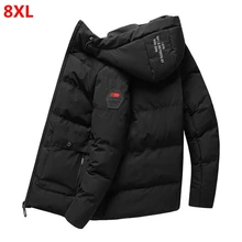 8XL Хлопковая мужская куртка зимняя Молодежная Утепленная зимняя одежда XL хлопковая стеганая короткая Студенческая хлопковая куртка Brother