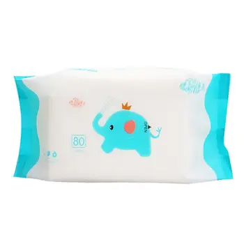 

80 Sheet Portable Soft Disposable Wet Wipes Moisturizing Tissues Cleaning for Kid Baby Skin Care