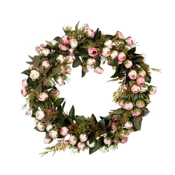 

Christmas Flower Wreath Rose Garland With Elegant Best For Home Wall Door And Window Decoration Wedding Decoration