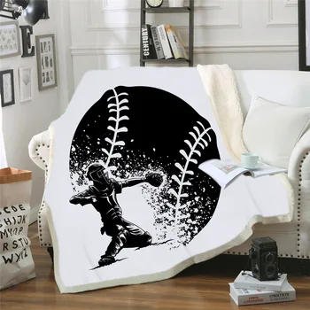 

BEST.WENSD b751 Drop Ship Winter Sherpa Blankets Printed Home lush Throw Blanket 150x200cm 130x150cm Manta Blankets for Beds