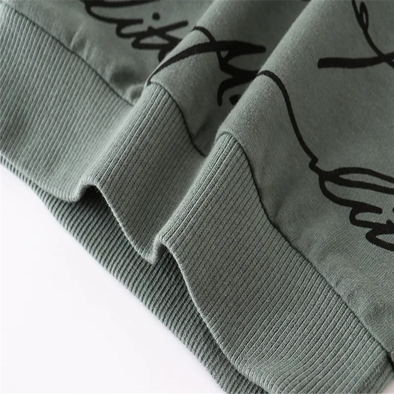 Jumping Meters Autumn Spring Kids Sweatshirts With Letters Print Boys Girls Cotton Clothes Hot Selling Toddler Shirts Tops