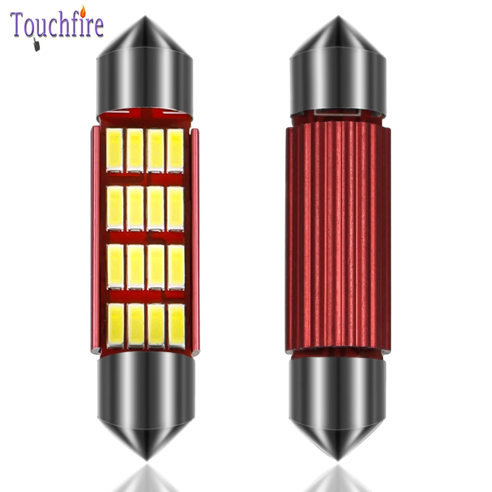 100 шт. гирлянда C5W C10W 31 36-39-41 мм 4014smd светодиодный Авто Чтение номерного знака Интерьер светильник Купол лампы авто лампы 12В оптом