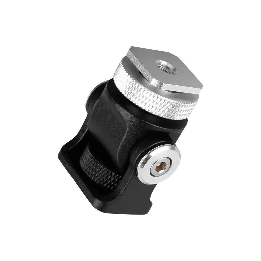 Monitor Holder Mount On Camera Pan 360 Degree Tilt 180 Degree With Cold Shoe Mount And 1/4'' Tripod Head monitor mount adapter,camera pan tilt head