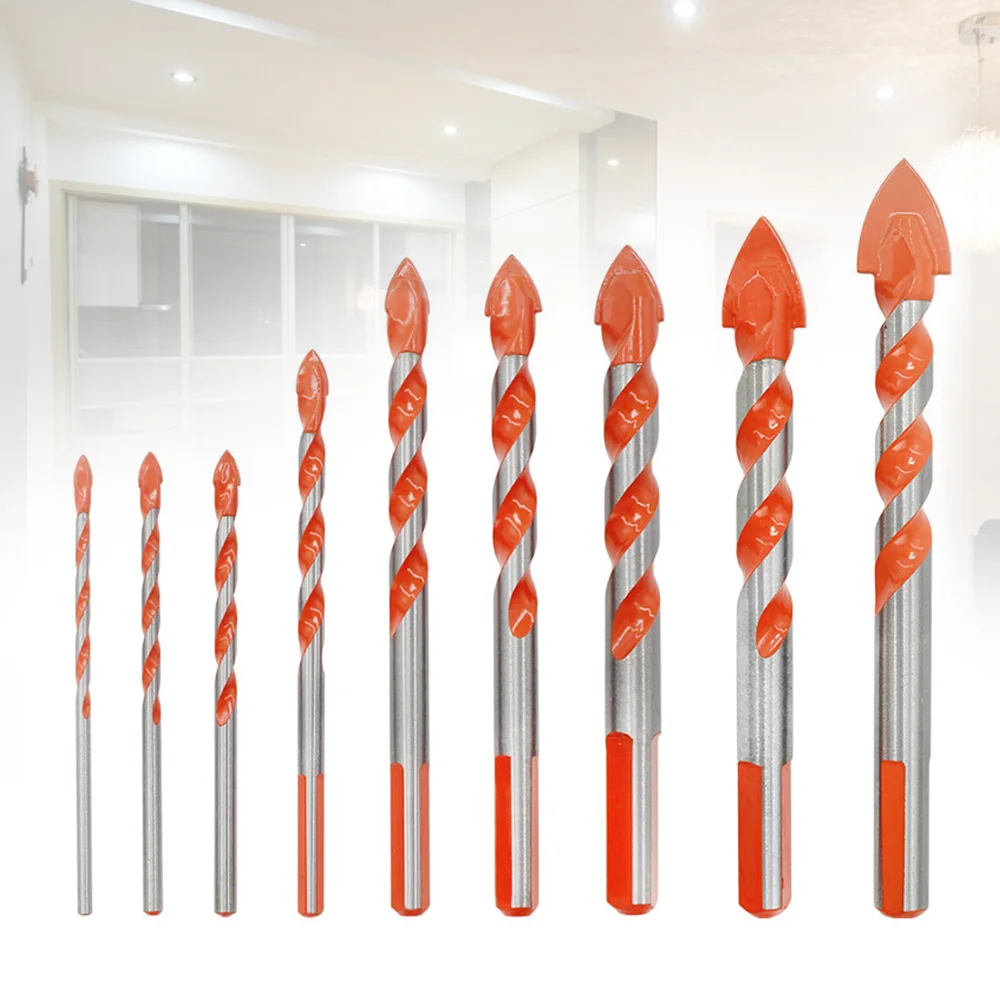 

9Pcs/Set Multifunctional Tile Drill Bit Ceramic Glass Wall Drill Marble Hole Opener Alloy Drill Bit Electric Drill Punching Set