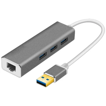 

USB Gigabit Network Card Converter 3.0HUB Hub USB3.0 to Network Card + HUB