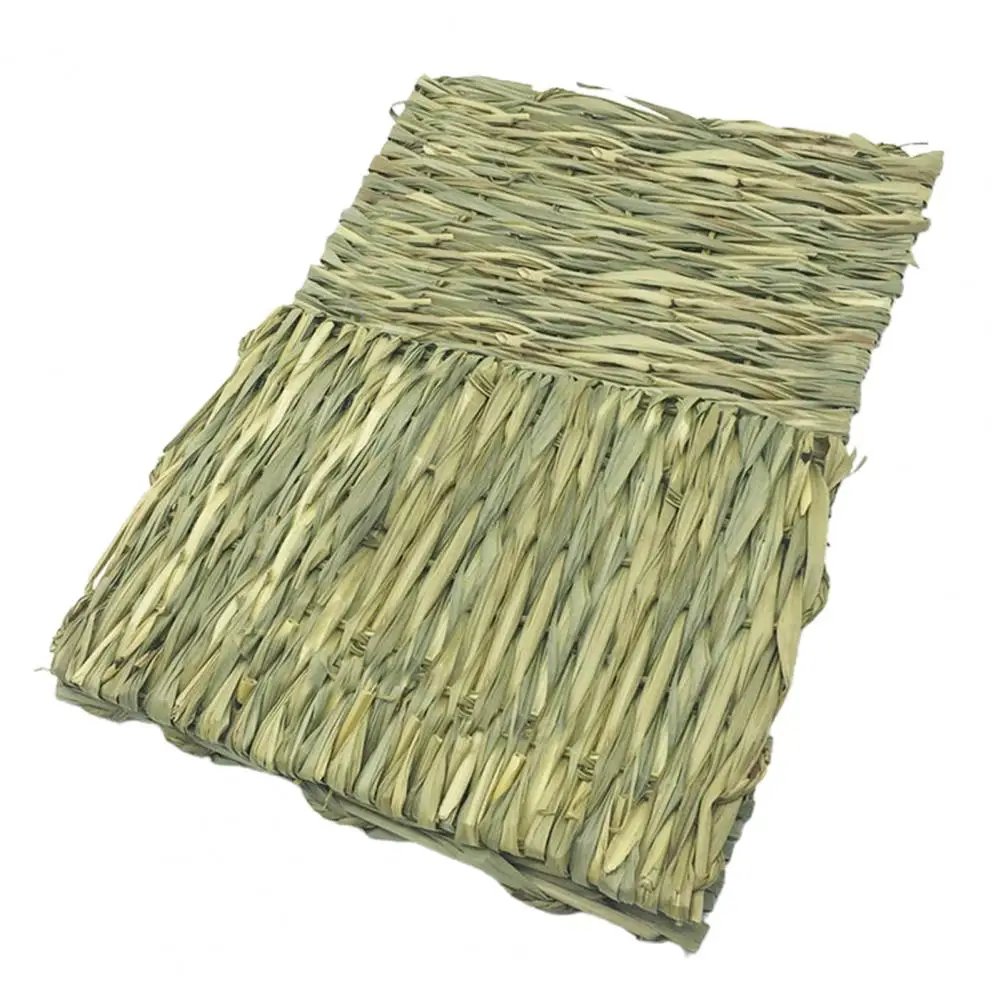 Eco-friendly Pet Grass Mat Creative Hamster Mat No Additives Grinding Teeth Rabbit Cage House Bed
