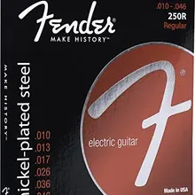 Fender 250R Super 250 никелированные стальные Струны для электрогитары, обычные, 10-46