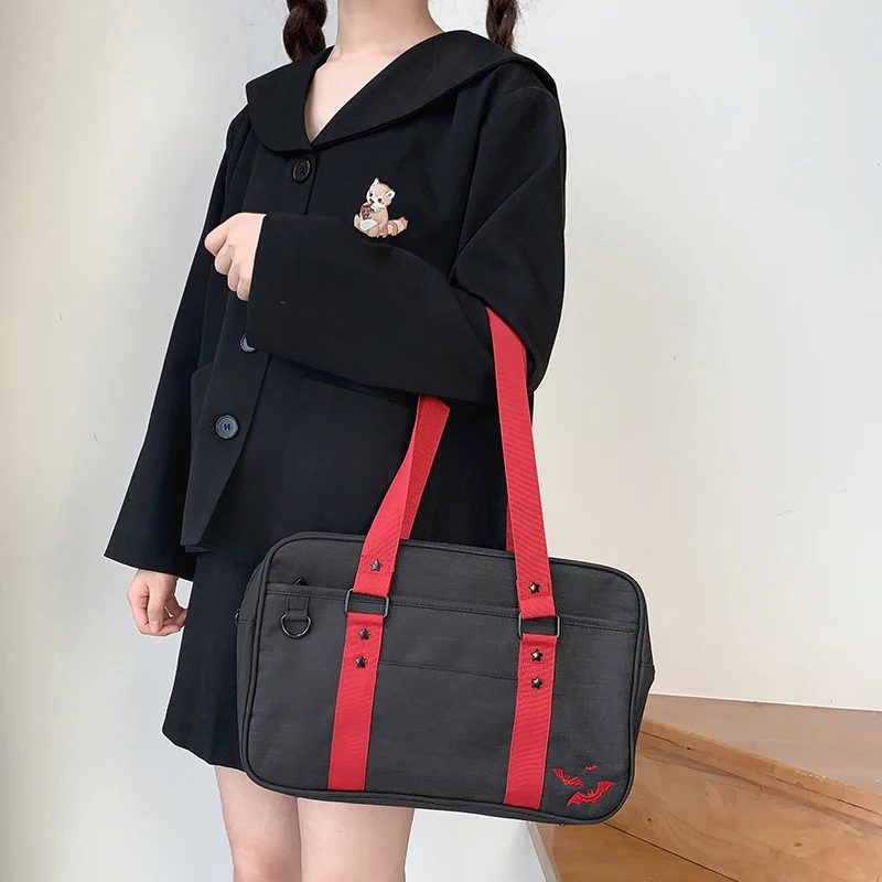 embroidered bat bags