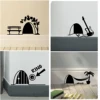 Kililaya Wall Sticker Decal Mural Funny Mouse Hole Mice Home Christmas Skirting Board Decor Posters ► Photo 3/6