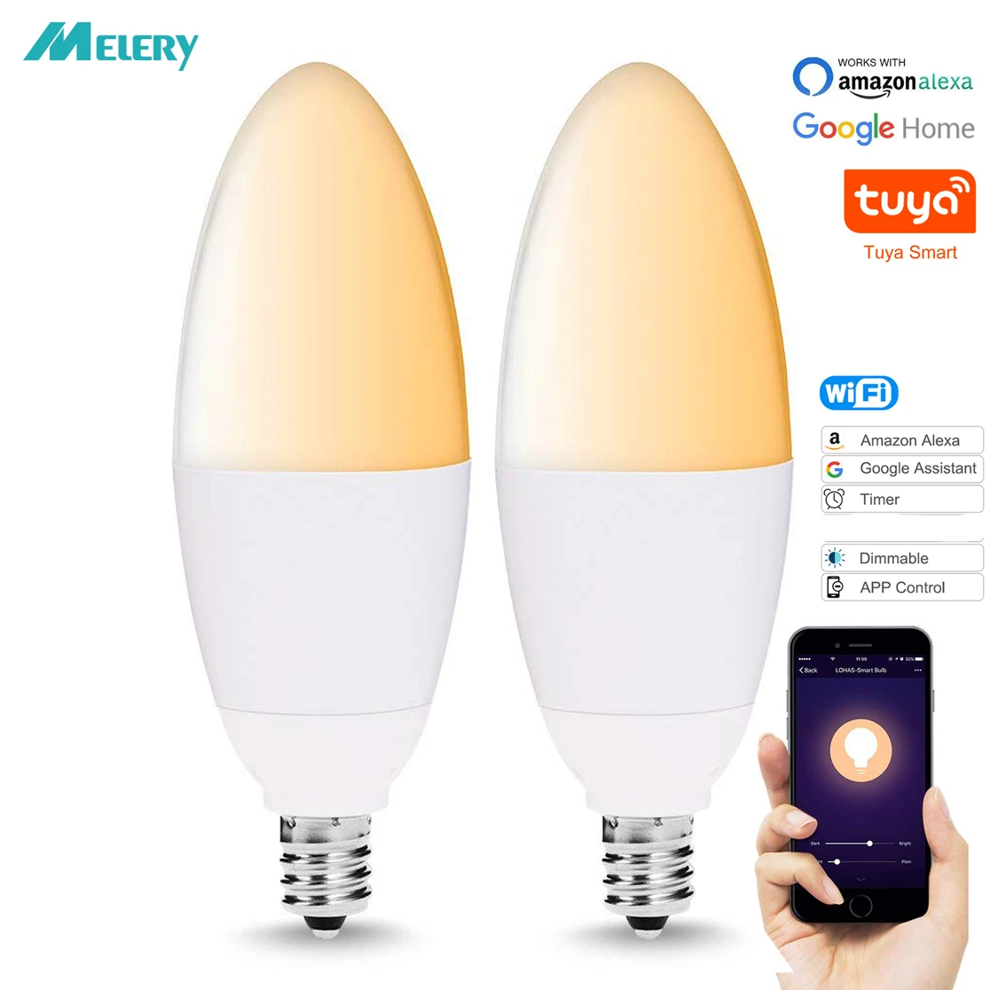 candelabra smart bulbs alexa