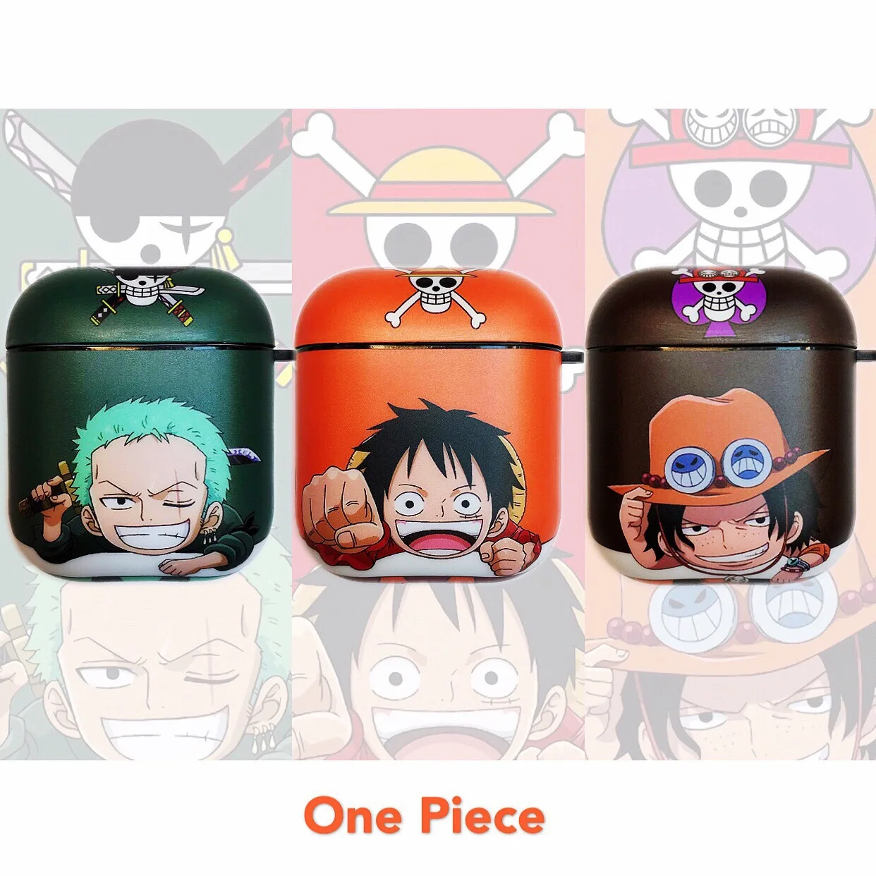 Аниме one piece Луффи Зоро Ace беспроводной Bluetooth наушники гарнитура ЖЕСТКИЙ чехол для защиты подарочная коробка