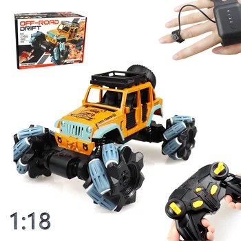 

2.4Ghz 4WD RC Stunt Car Watch Gesture Sensor Control Deformable Electric RC Drift Car Transformer Car Toys for Kids Gift