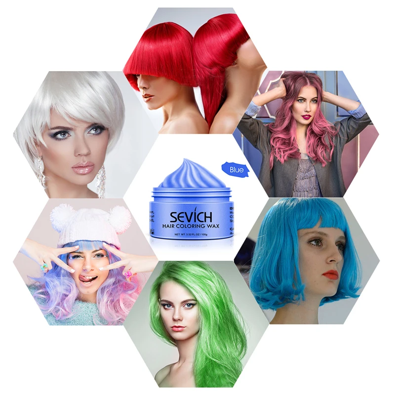 Восемь цветов одноразовые волосы цветной воск цвета волос крем унисекс пастельные динамические прически временные волосы цветной воск
