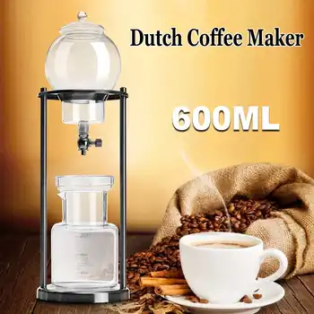 

600ml Cold Drip Coffee Maker Reusable Glass Filter Tools Espresso Coffee Dripper Pot Ice Cold Brew Coffee Machine
