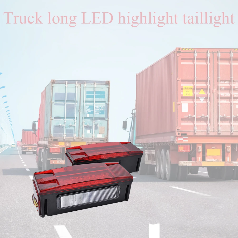 

12V LED Submersible Waterproof Rerverse Trailer Tail Light Rear Boat Marker Reflector Auto Parts Turn Signal Brake Indicator