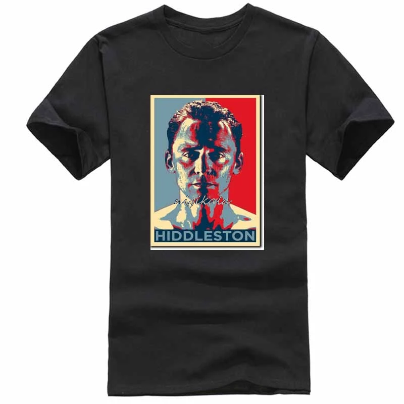 

New Men'S T Shirt TOM HIDDLESTON ART PHOTO PRINT (OBAMA HOPE) POSTER GIFT