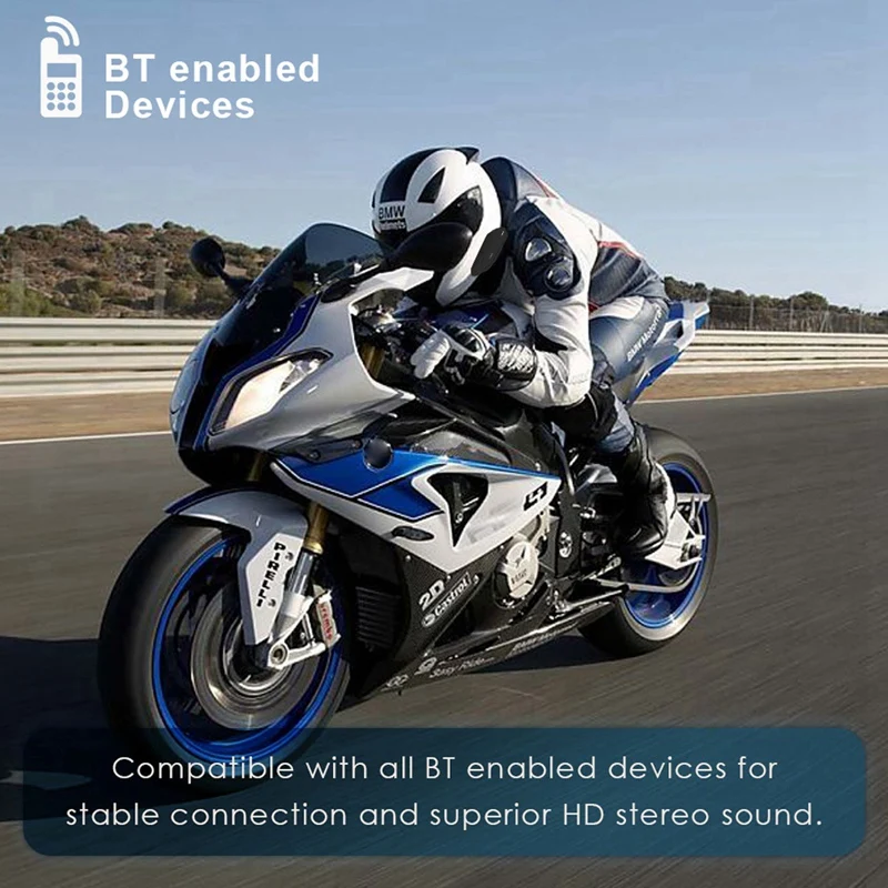 Мотоциклетный шлем беспроводные Bluetooth гарнитуры для верховой езды Handsfree Fm Радио стерео Mp3 наушники простота в эксплуатации водонепроницаемый длинная стойка